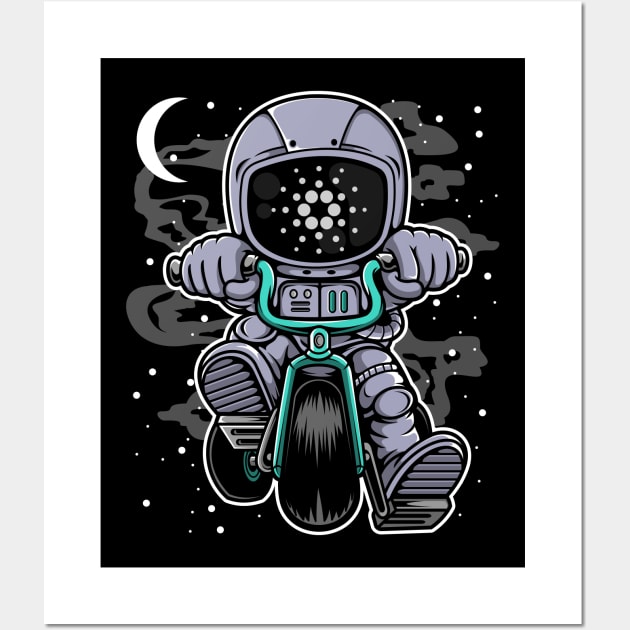 Astronaut Cardano Crypto ADA Coin To The Moon Token Cryptocurrency Wallet Cardano HODL Birthday Gift For Men Women Kids Wall Art by Thingking About